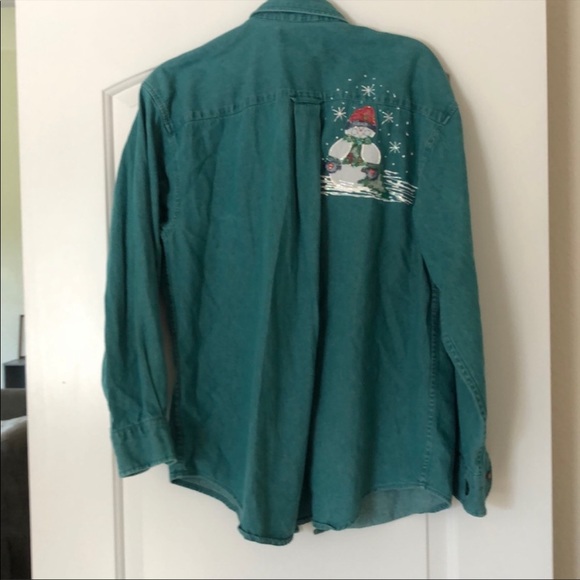 Women’s Christmas Button Up - Picture 2 of 6